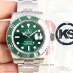 KS Factory Copy 904L Rolex Green Submariner Date 116610LV Price - 40mm 2836 Automatic Watch